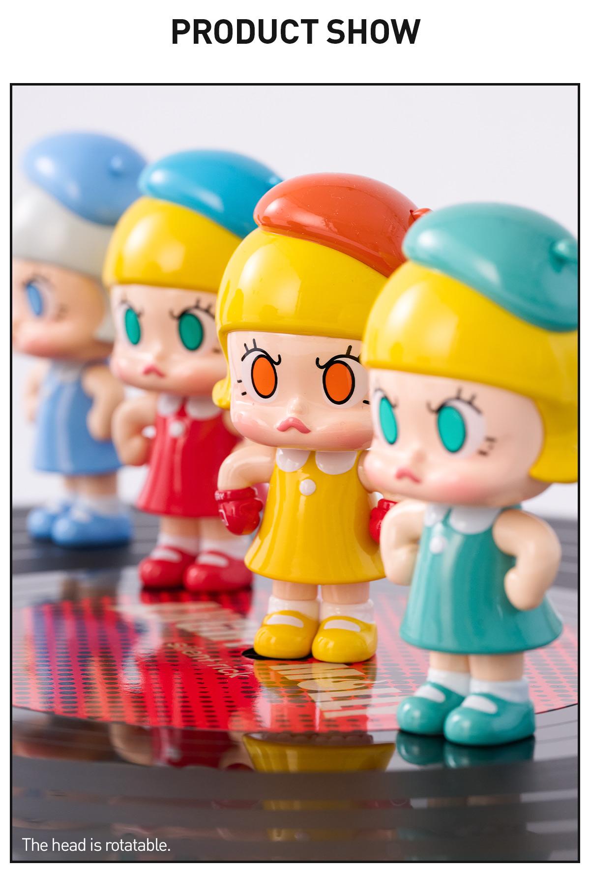 POP MART Angry Molly Mini Figure Set - Long Play 9, Collectible Toys