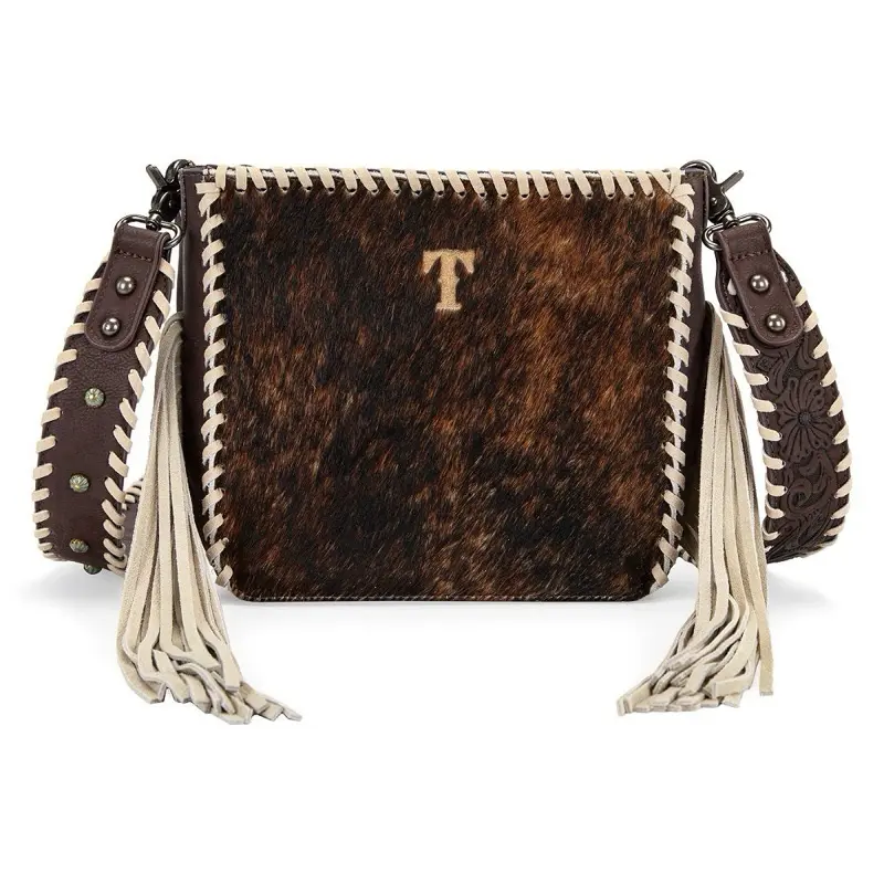 Genuine Cowhide Fringe Western Crossbody Bag - Trinity Ranch Genuine Cowhide Fringe Western Crossbody Bag - Trinity Ranch