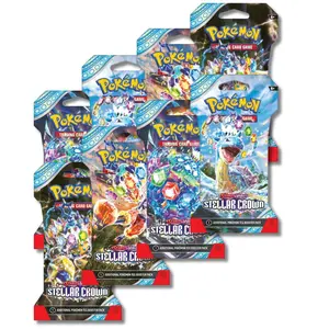 Pokemon TCG Scarlet & Violet Stellar Crown - 8 Boosters Packs (80 Cards)