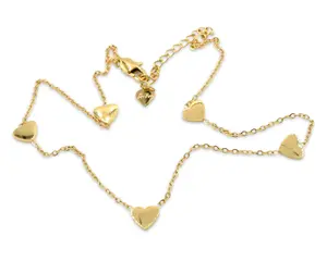 Love Necklace - Dainty Stainless Steel Heart Pendant Choker Style - Perfect Gift for Any Occasion