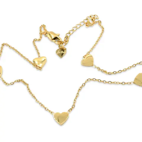 Love Necklace - Dainty Stainless Steel Heart Pendant Choker Style - Perfect Gift for Any Occasion