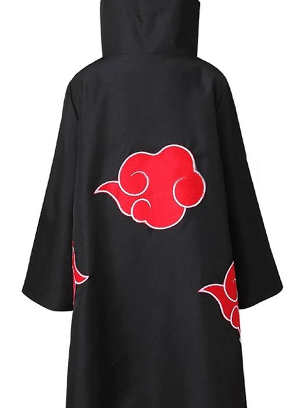Naruto Akatsuki Cosplay Costume Set - Cloak, Headband & Accessories