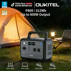OUKITEL Outdoor 512Wh Portable Power Station | 800W Solar Generator with LiFePO4 Battery, USB-C and Foldable Solar Panels | Home Backup Power and Power Outage Emergency Power # Home Backup Power # Power Station # Solar Generator # Power Outage