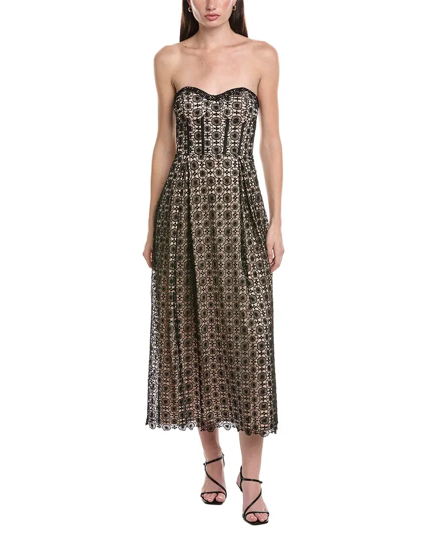 Maison Tara Circle Lace Midi Dress