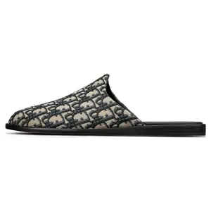 DIOR Indior Monogram-Print Fashion Slide Sandals for Men Verifiable, with credentials and supporting global authentication