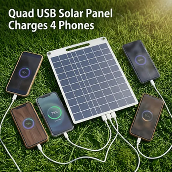 5V USB Port Solar Charging Panel, Compact Portable Outdoor Gadgets for Charging Mobile Phones, Flashlights, Fans During Family Camping, Outdoor Adventures