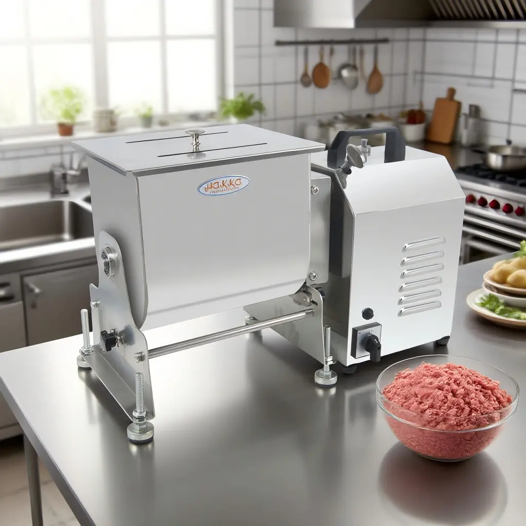 Hakka Electric Tilt Tank Meat Mixer, 15lbs 7.5L Commercial Countertop Kitchen Appliances Food Processor