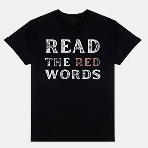 Jen Hamilton Read The Red Words Shirt, Fashion Cotton, Full Colors, Full Sizes, For Men, For Women
