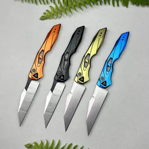 Outdoor Knife Pocket Knife Aluminum Handle 3.46'' CPM154 Blade Lightweight Folding Knife High Hardness EDC Camping Jungle Portable