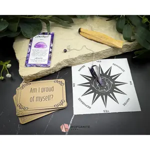 Pisces Pendulum Set – Astrology Crystal Divination Kit with Gift Box, Zodiac Mat & Intuitive Energy Tools