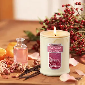 3-Pack Natural Soy Scented Aromatherapy Candles (Lavender, Rose, Citrus) - 9oz/3oz, 100-Hour Long-Lasting, Ideal Stocking Stuffers & Gifts for Women on Birthday, Valentine's Day, Christmas, Anniversary