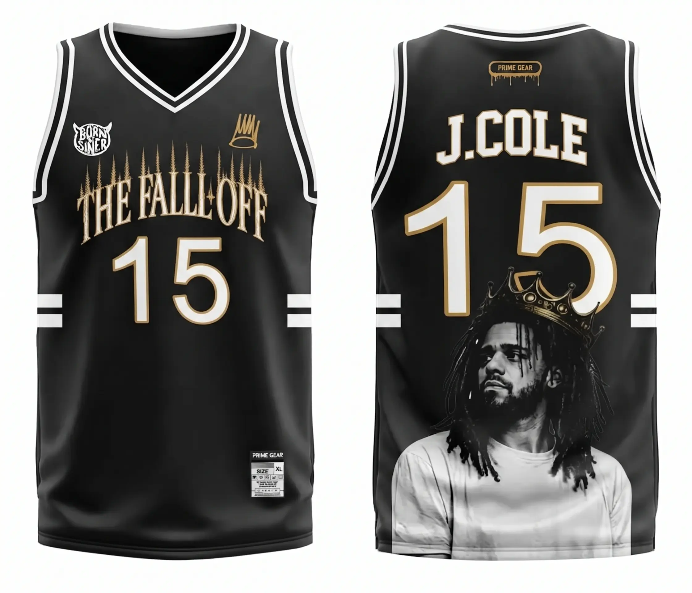 Hip Hop Rap Music Artist Number 15 Basketball Jersey, Crown Graphic Mesh Tank Top, Men's Streetwear Sports Shirt