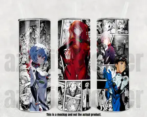 Neon Genesis Evangelion Mecha Anime Manga Panel Tumbler 20/25 oz (#10)