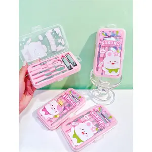 Rumilife Travel Nail Clipper Set – 7-Piece Portable Manicure Kit in Cute Case