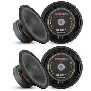 5Core 8 Inch Car Woofer Audio Pair 2000W Combined 4Ohm Deep Bass Sub Woofer Component Speaker System