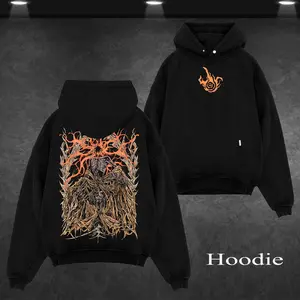 Retro NEW Midra Lord of Frenzied Flame , Elden Ring , Modern Warfare II Edition Double Printed Lightweight Acid Washed Hoodie Game Series Graphic Design Top Cotton Streetwear Game Zone T-Shirt Sweatshirt Clothes Menswear Womenswear