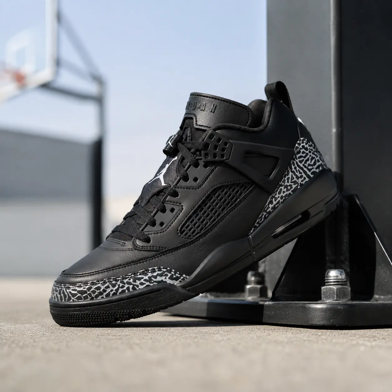 Jordan Spizike Low  Black Metallic Silver Men's IV2417-010 New Sneakers