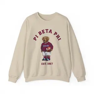 Pi Beta Phi Teddy Bear Crewneck Sweatshirt