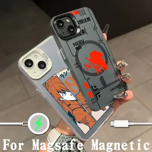 Anime E-evangelion V-eva A-genesis  Magsafe Magnetic Phone Case for IPhone 11 12 13 14 15 16 Pro Max Plus Lens Plated Cover iPhone16case Premium Phone Case deals for you