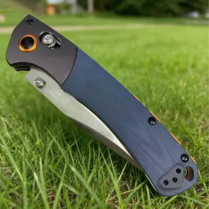 Navy Blue Folding Pocket Multi-tool Quick Open Secure Lock EDC for Camping Hiking Fishing Travel Daily Tasks Holiday Gift for Men Emergency Tool