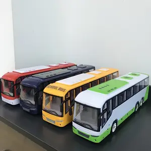 Large Inertia Bus Toy School Bus Police Car Tourist Bus Public Bus Holiday Gift, Halloween Christmas Thanksgiving Birthday Present