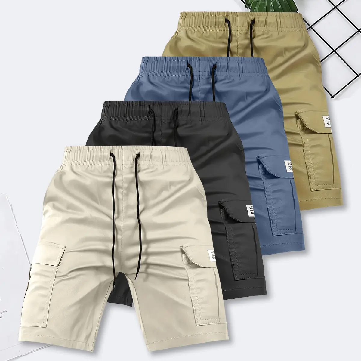 Men's shorts, casual loose shorts, perfect choice, big pocket work clothes shorts, summer work clothes five-point pants trend straight casual five-point pants couple basketball pants,athletic,fit,beach,