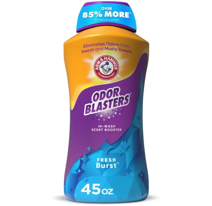 ARM & HAMMER Odor Blasters In-Wash Scent Booster, Laundry Scent Booster Fresh Burst Scent, 45 Oz ARM & HAMMER Odor Blasters In-Wash Scent Booster, Laundry Scent Booster Fresh Burst Scent, 45 Oz