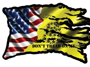 DONT TREAD ON ME AMERICA DECAL