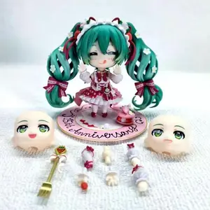 Hatsune Miku Strawberry Cake Nendoroid #1939 Anime Action Figure 15th Anniversary Edition Collectible Ornament Model Toy Gifts