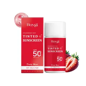 Hoygi Strawberry Dew Tinted Sunscreen | Daily Sun Protection, Lightweight & Natural Coverage For All Skin Types