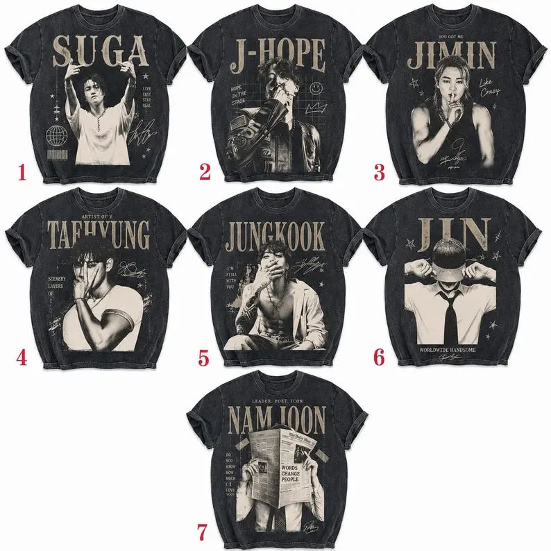 Custom Tee Kpop Idol World Tour, Army Fanmade Comfort Colors Shirt Concert