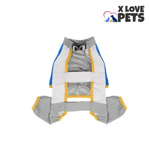 X Love Pets Dog Outdoor Fun Workwear Color Matching Four-Legged Dust-Proof Pants for Dog Walking with Traction Features