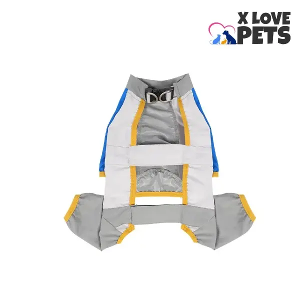 X Love Pets Dog Outdoor Fun Workwear Color Matching Four-Legged Dust-Proof Pants for Dog Walking with Traction Features