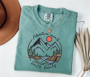 Comfort Colors Customize Camp Name Shirt, Camping Shirt, Adventure Awaits, Camping Friend Gift, Summer Camp Shirt, Family Camping Shirt