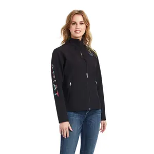 Ariat Ladies Team Logo Black Chimayo Softshell Jacket
