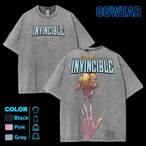 Invincible Mark Grayson x Atom Eve Washed Shirt, Comic Shirt, TV Show Shirt graphic tees Menswear Top