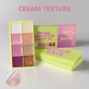 Multifunctional Matte Cream Palette for Face, DIY Mix Color Blush Bronzer Lip Tint, Ultra Blendable Smooth Texture, Natural Shaping No Patchy, Portable On the Go Makeup for Commute or Vacation