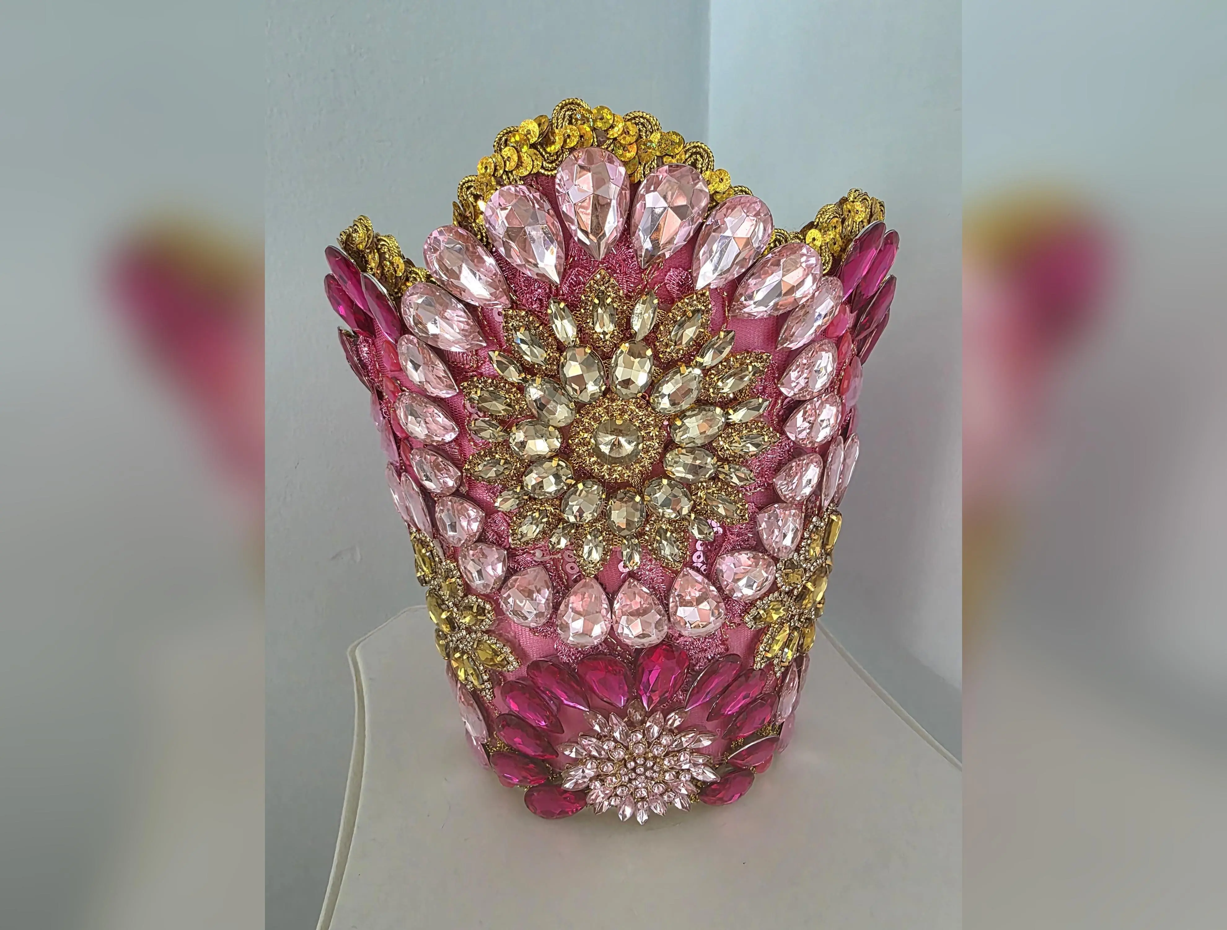 Obba Nani Corona Orisha Regalia – Embellished Ceremonial Headpiece