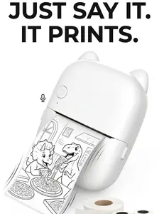 AI Voice Sticker Printer  Just Talk & It Prints – WiFi Mini Thermal Printer for Kids, No Ink Needed (Ages 6+)