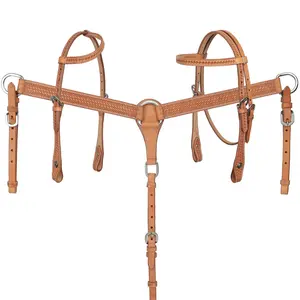 Pieces Individual Argentina Cow Leather Browband, One Ear Headstall OR Breastcollar - Mini/Small Pony