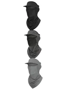 3-Pack Sun Protection Headscarves with Brim, Breathable Ice Silk Neck Cover, Unisex Outdoor Cycling Fishing Shade Wrap