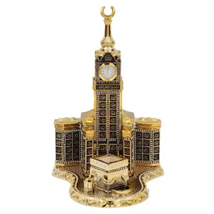 Islamic Table Decor 99 Names of Allah Kaba Clock Tower Replica - Small