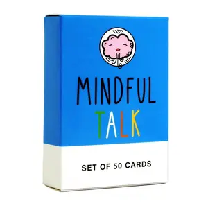 Mindful Talk Card Game, 1 Box Interactive Dialogue Conversation Card Game Props, Fun Party Game Supplies for Family Game Night, Party Activity, Birthday Gifts