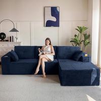 Navy-Right Facing Chaise