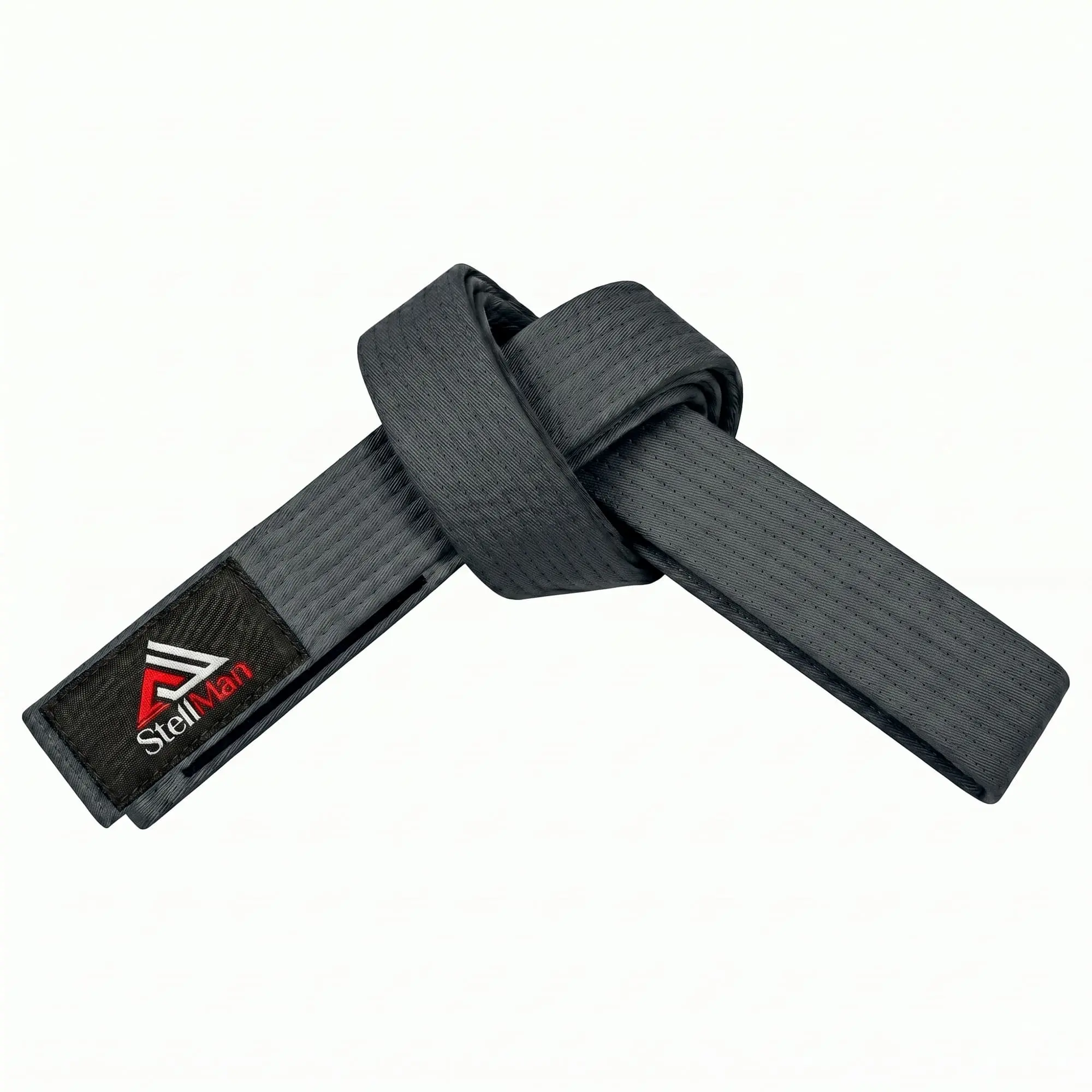 StellMan BalanceStrive Karate Belt – Adult Grey Rank, Training, Standard