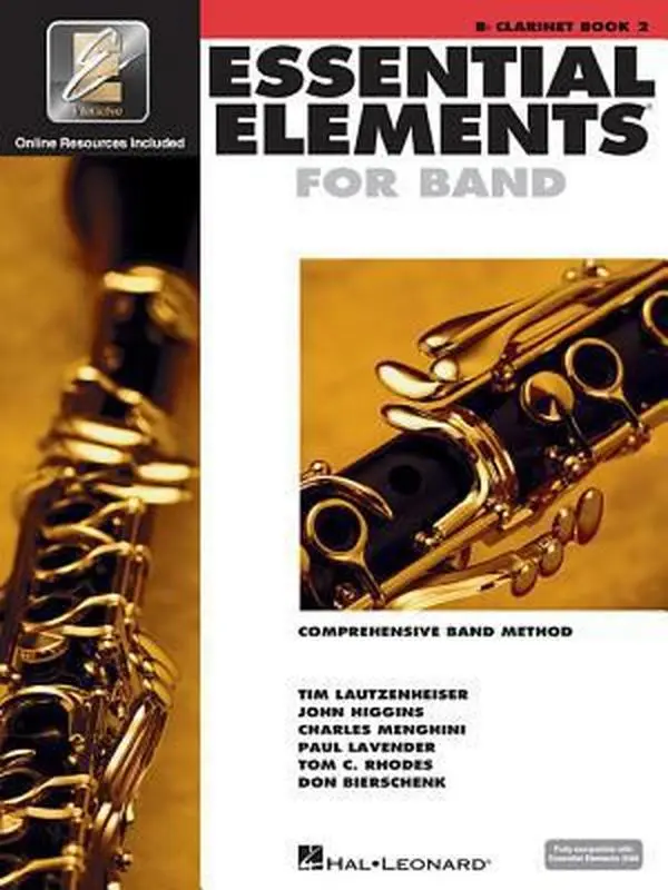 USED Book - Essential Elements for Band BB Clarinet Book 2 W/Eei Comprehensive Method for Beginning Clarinetists Includes Online Learning Tools and Play-Along Med by Various (Paperback) - english