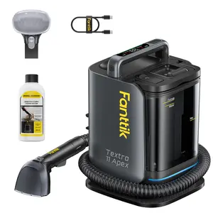 【FathersDayGift】Fanttik Textra 11 APEX Cordless Portable Carpet Cleaner, 150W Brushless Motor, Smart LED Display, 2 Cleaning Modes, Spot Cleaner for Car Interior, RV, Upholstery & Area Rugs, Cleaning Tool, Floor Cleaning Tool Summervibes