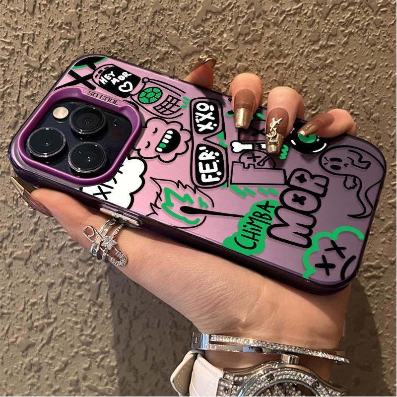 Hot Feid Nitro Jam Ferxxo Plating PC Case for iPhone 17 Air 16 15 11 12 14 13 Pro Max XS X XR Plus 8 7 SE 2020 Shockproof Cover Camera Lens Protector Uv Block Protector