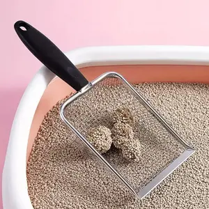 Professional Stainless Steel Litter Scoop - Advanced Filter Design with Non-Stick Surface and Odor-Control Technology for Multi-Cat Homes