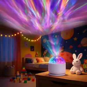 Aurora LED Mood Projection Light RGB Remote Control, Galaxy Star Projector, Bedroom Night Light Projector, Star Projector, Room Decoration, Home Theater, Ceiling, Gift Decoration, Camping, Wedding Decoration Mothersdaygift clearance items lamp fairy ocean